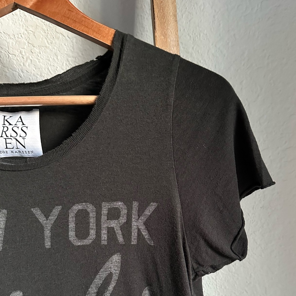 Zoe Karssen New York Girls Vintage Style T-Shirt sz: XS - Picture 2 of 6
